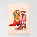 Howdy! Cowboy Boots Stationery Card Gallery Image 2