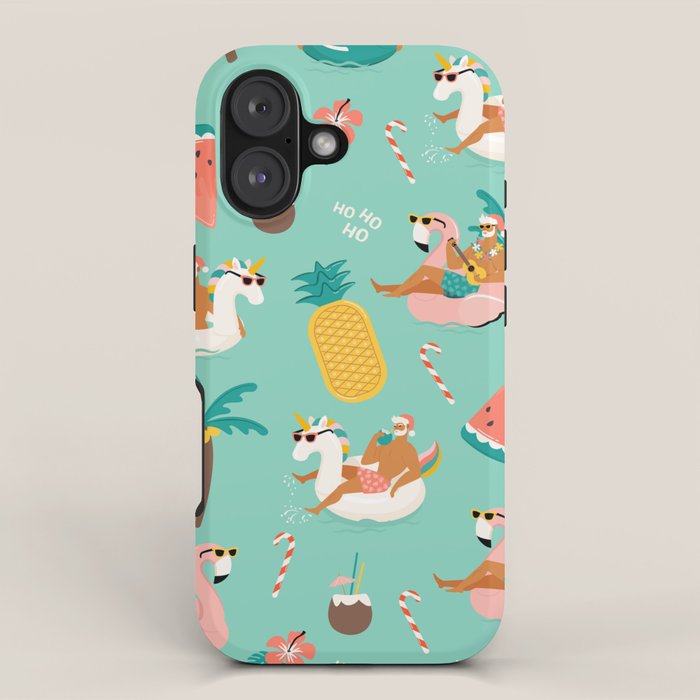 Hot Santa on vacation iPhone Case Gallery Image 1