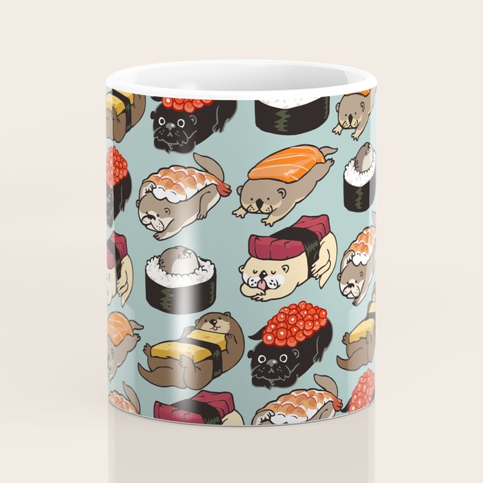 Sushi Otter Coffee Mug Gallery Image 4