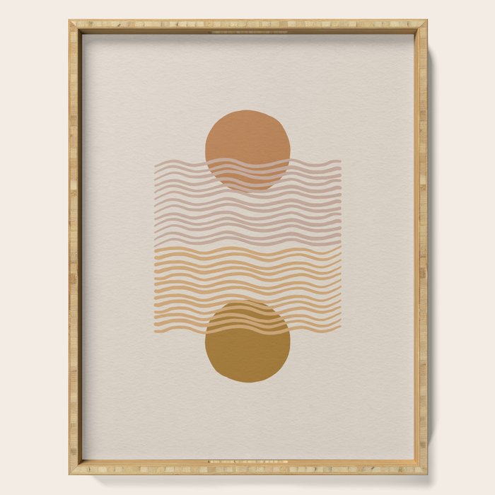 card games at the coast â natural Serving Tray Gallery Image 1