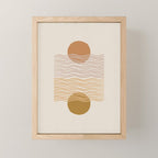 card games at the coast â natural Mini Art Print Gallery Image 1