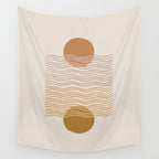 card games at the coast â natural Wall Tapestry Gallery Image 4