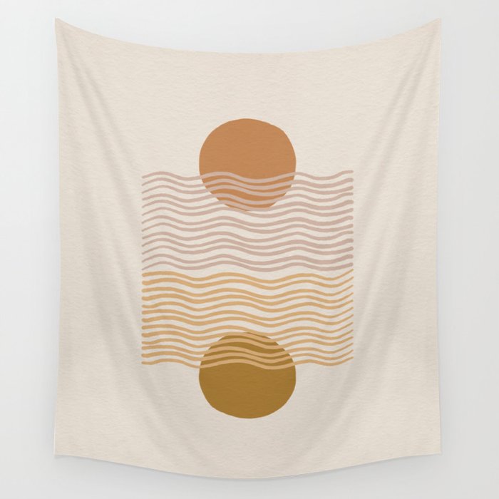 card games at the coast â natural Wall Tapestry Gallery Image 4