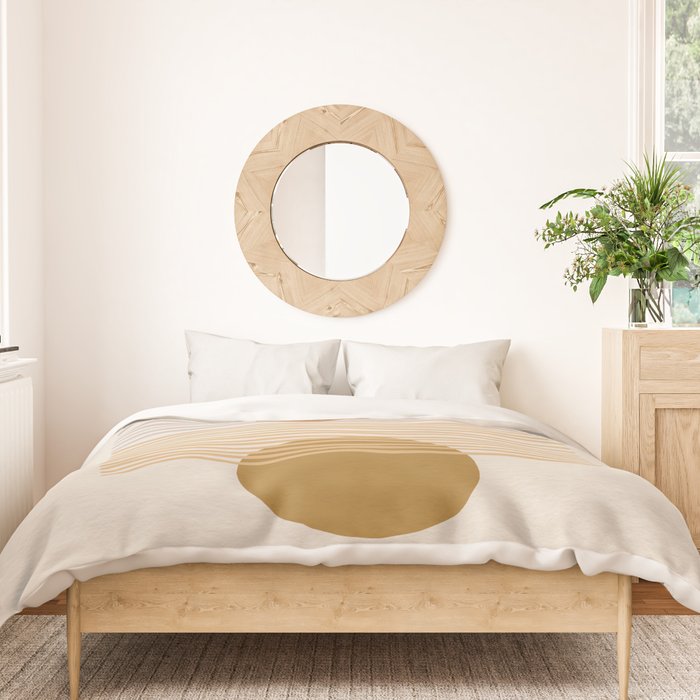 card games at the coast â natural Duvet Cover Gallery Image 3