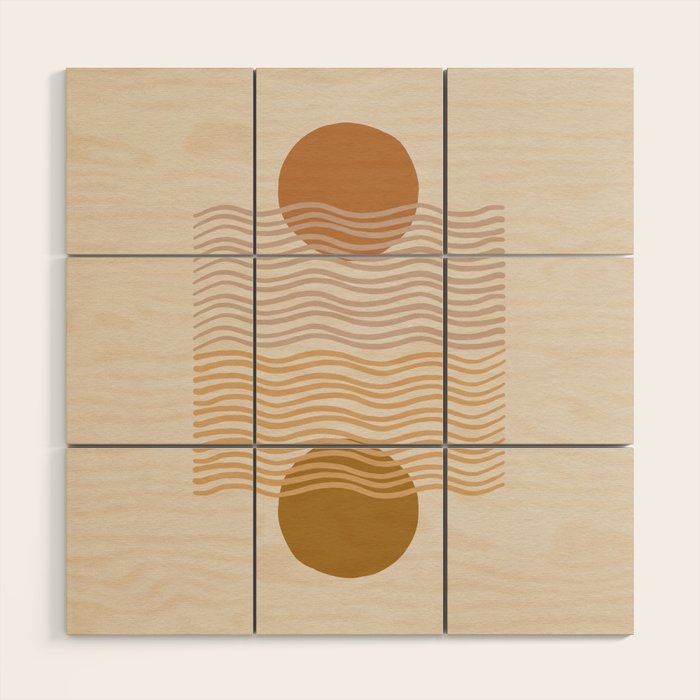 card games at the coast â natural Wood Wall Art Gallery Image 1