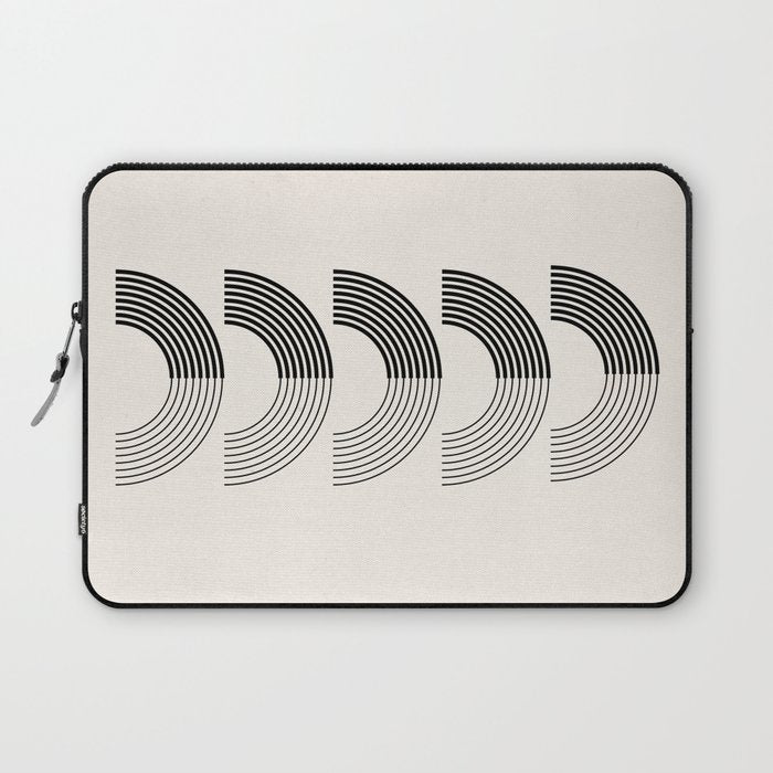 Black Rainbows Laptop Sleeve Gallery Image 1