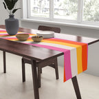 Wavy Retro Stripes Table Runner Gallery Image 2