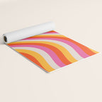 Wavy Retro Stripes Yoga Mat Gallery Image 2