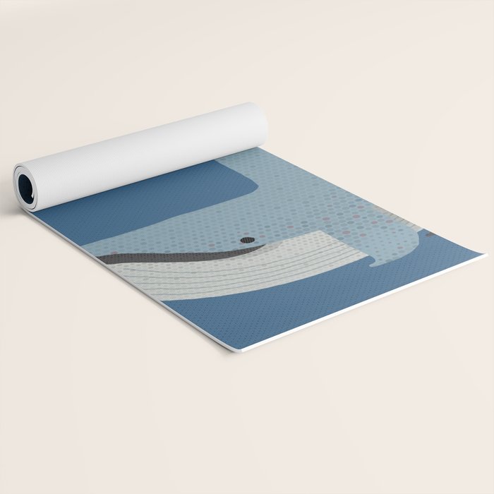 Whimsy Blue Whale Yoga Mat Gallery Image 2