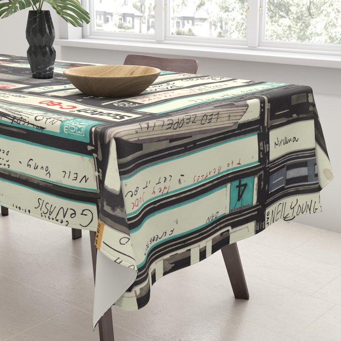 Cassettes Tablecloth Gallery Image 3