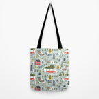 Home For The Holidays Blush Mint Christmas Tote Bag Gallery Image 2