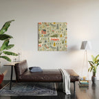 Home For The Holidays Blush Mint Christmas Wood Wall Art Gallery Image 2