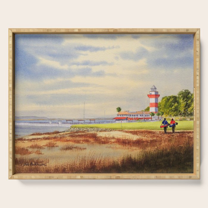 Harbor Town Golf Course SC Serving Tray Gallery Image 1