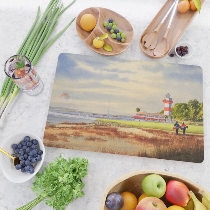 Harbor Town Golf Course SC Cutting Board Gallery Image 2