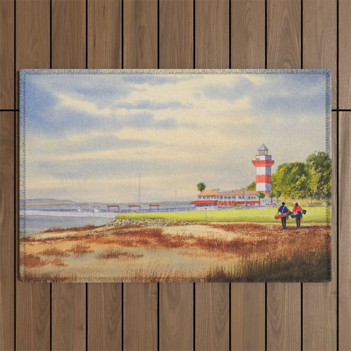 Harbor Town Golf Course SC Outdoor Rug Gallery Image 1