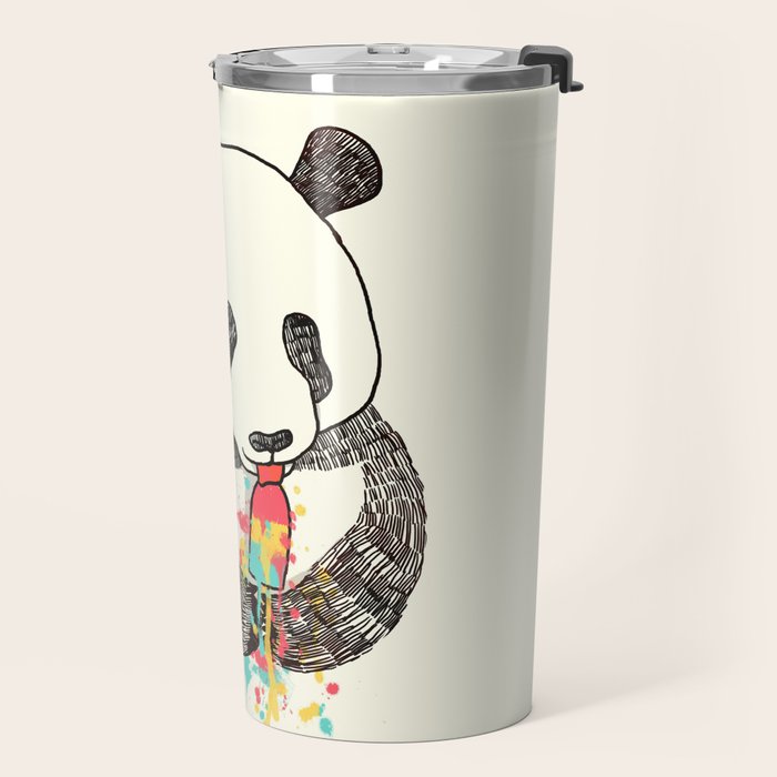 Panda Loves Ice Cream Travel Mug Gallery Image 2