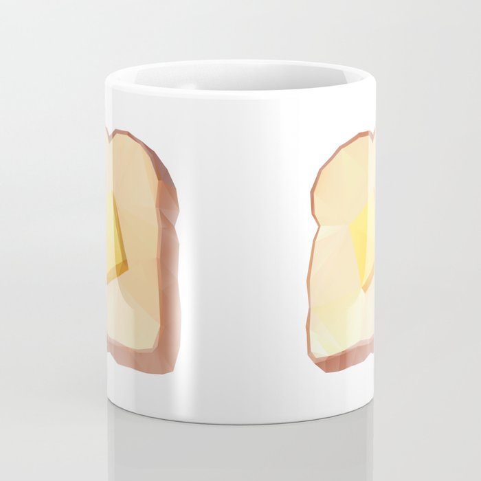 Toast with Butter polygon art Coffee Mug Gallery Image 4