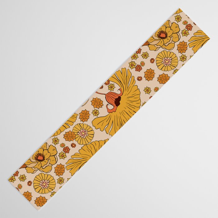 70s Floral Pattern Table Runner Gallery Image 3
