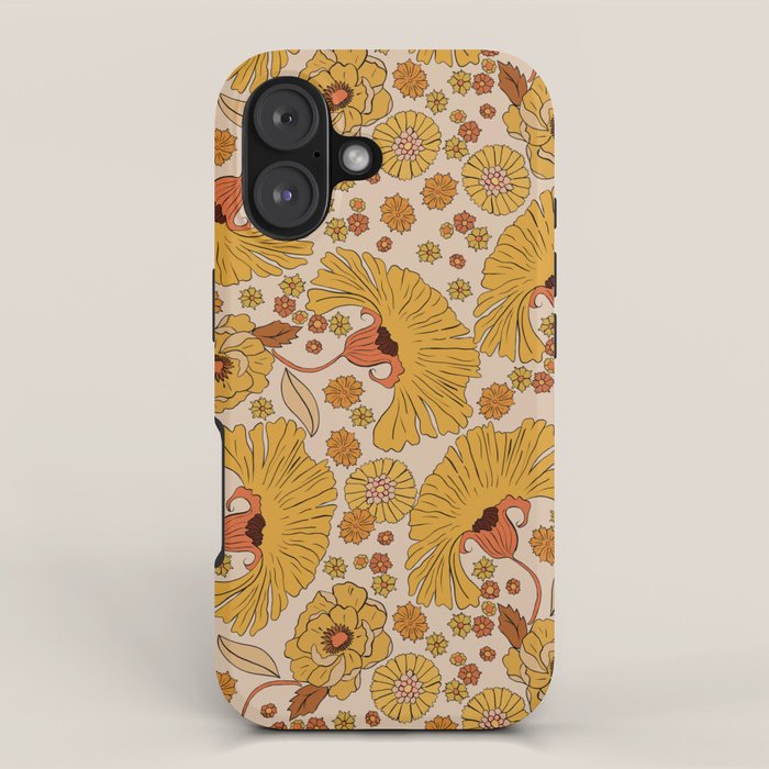 70s Floral Pattern iPhone Case Gallery Image 1