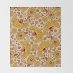 70s Floral Pattern Throw Blanket Gallery Image 2