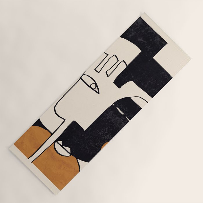 Abstract Face 55 Yoga Mat Gallery Image 1