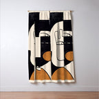 Abstract Face 55 Window Curtain Gallery Image 3