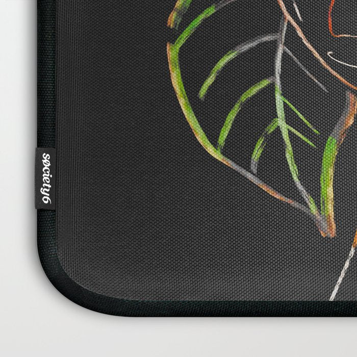 woman with flowers 8 Line Art Laptop Sleeve Gallery Image 3