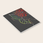 woman with flowers 8 Line Art Notebook Gallery Image 3
