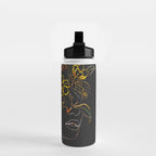 woman with flowers 8 Line Art Water Bottle Gallery Image 2