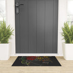 woman with flowers 8 Line Art Welcome Mat Gallery Image 3