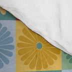 Retro Flowers Check Pattern XX Comforter Gallery Image 4