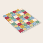 Retro Flowers Check Pattern XX Notebook Gallery Image 2