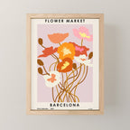 Flower Market, Barcelona, colorful abstract bouquet Mini Art Print Gallery Image 1