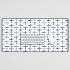 Blue Watercolor Airplanes Desk Mat Gallery Image 1