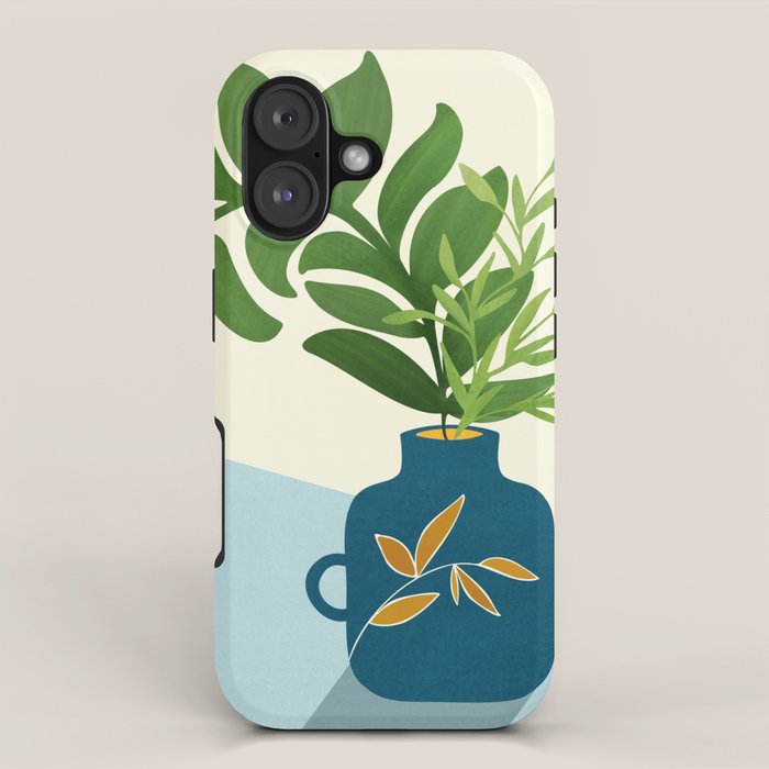 Vintage Window Garden / Botanical Illustration iPhone Case Gallery Image 1