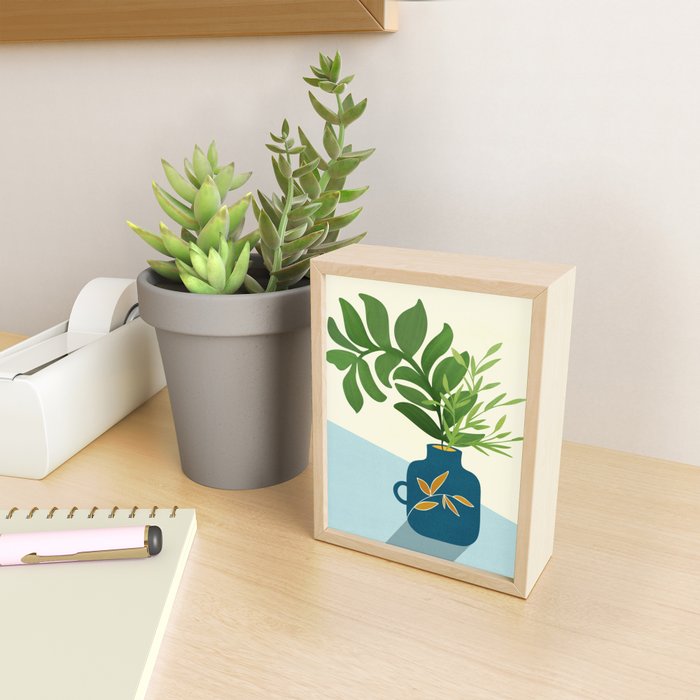 Vintage Window Garden / Botanical Illustration Mini Art Print Gallery Image 2
