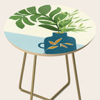 Vintage Window Garden / Botanical Illustration Side Table Gallery Image 2