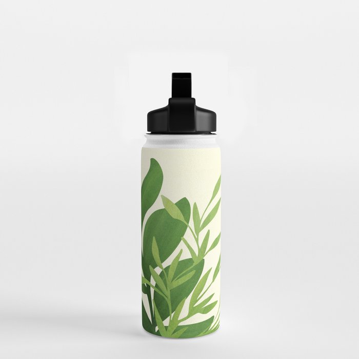 Vintage Window Garden / Botanical Illustration Water Bottle Gallery Image 2