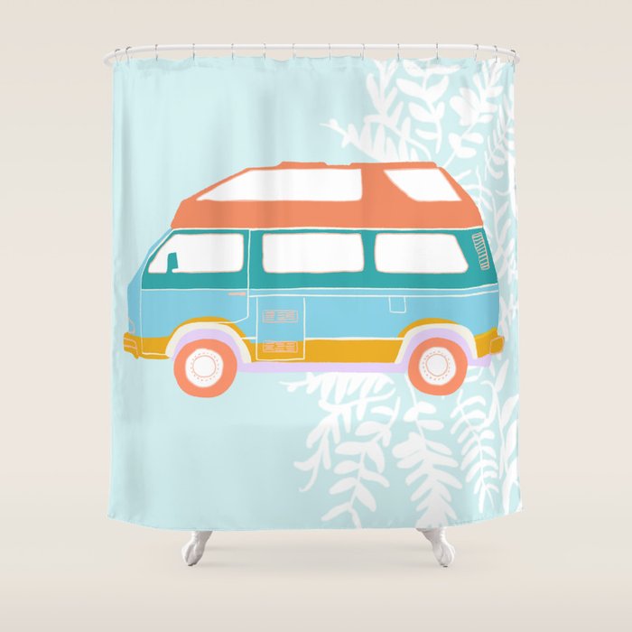 Jade - Van Life Series Shower Curtain Gallery Image 1