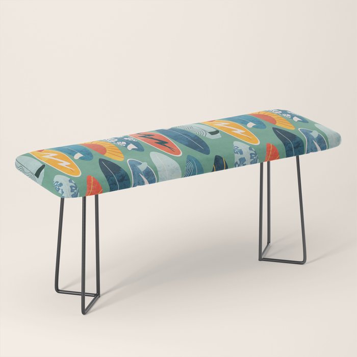 Surfboard green  Bench Gallery Image 1