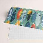Surfboard green  Wrapping Paper Gallery Image 2