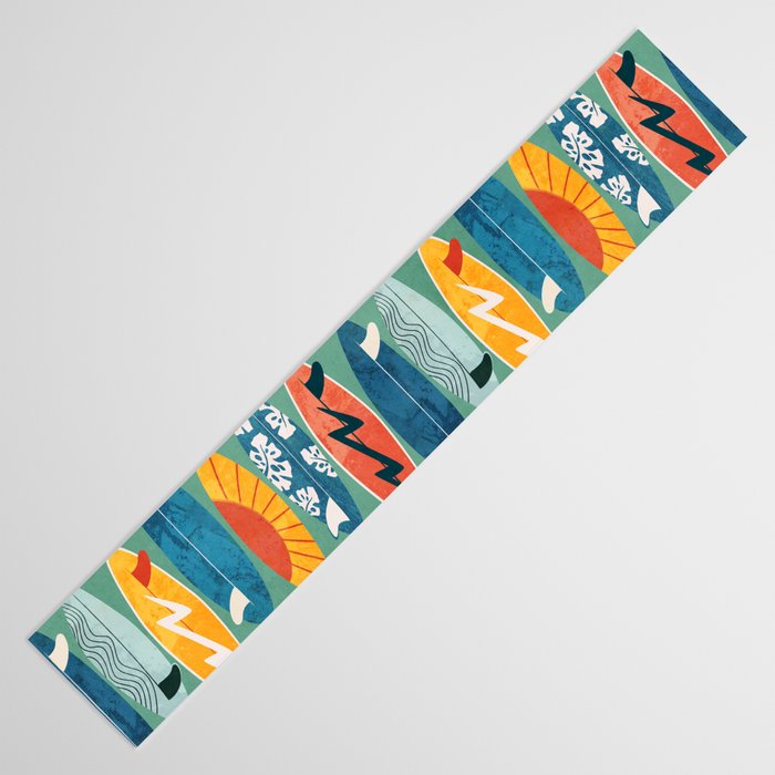Surfboard green  Table Runner Gallery Image 3