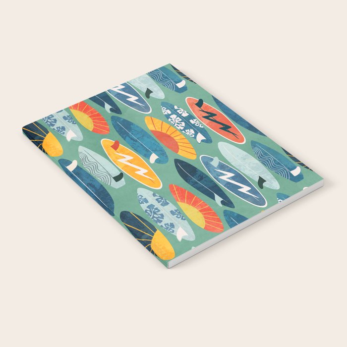 Surfboard green  Notebook Gallery Image 1