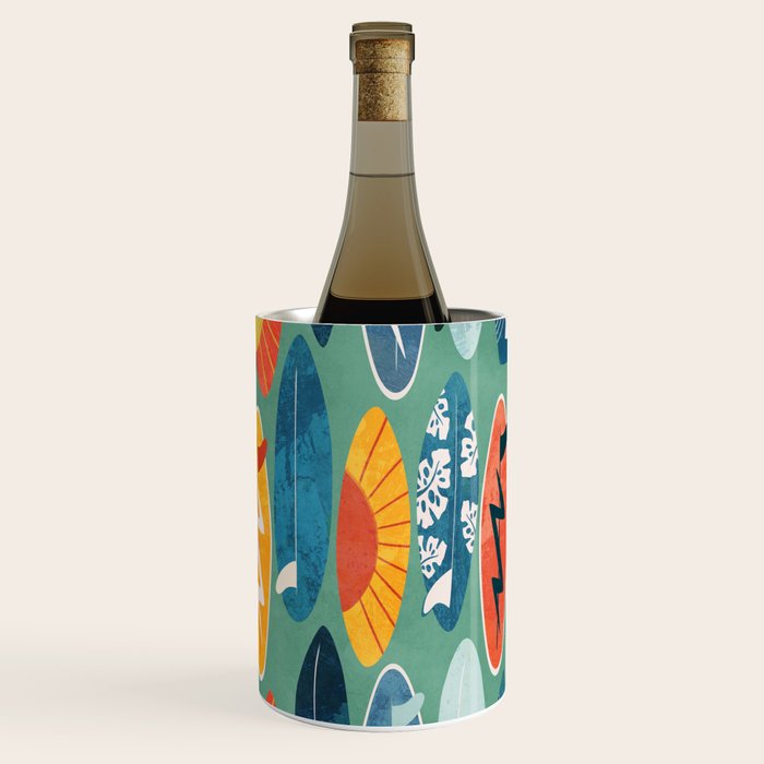 Surfboard green  Wine Chiller Gallery Image 2