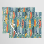 Surfboard green  Placemat Gallery Image 1