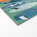 Surfboard green  Welcome Mat Gallery Image 2
