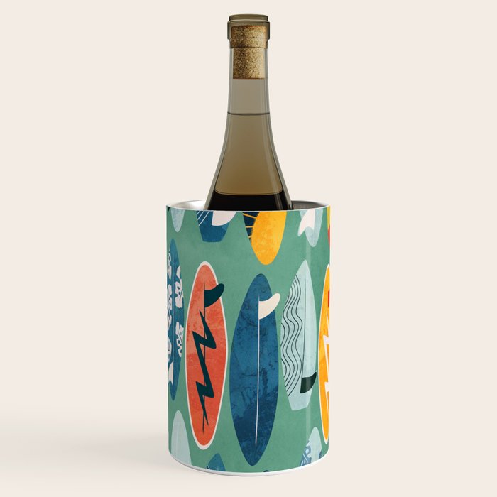 Surfboard green  Wine Chiller Gallery Image 1