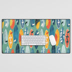 Surfboard green  Desk Mat Gallery Image 1
