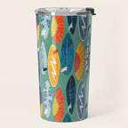 Surfboard green  Travel Mug Gallery Image 2
