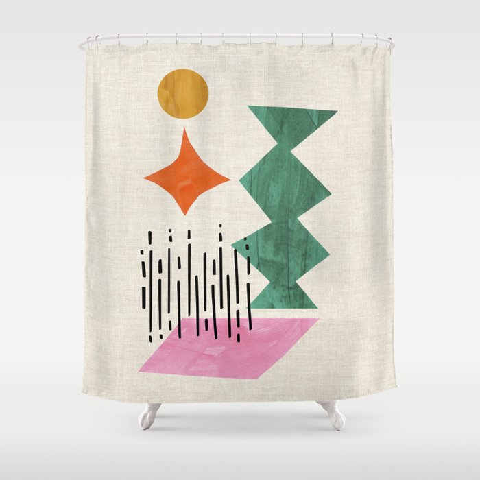 Midcentury Float Shower Curtain Gallery Image 1